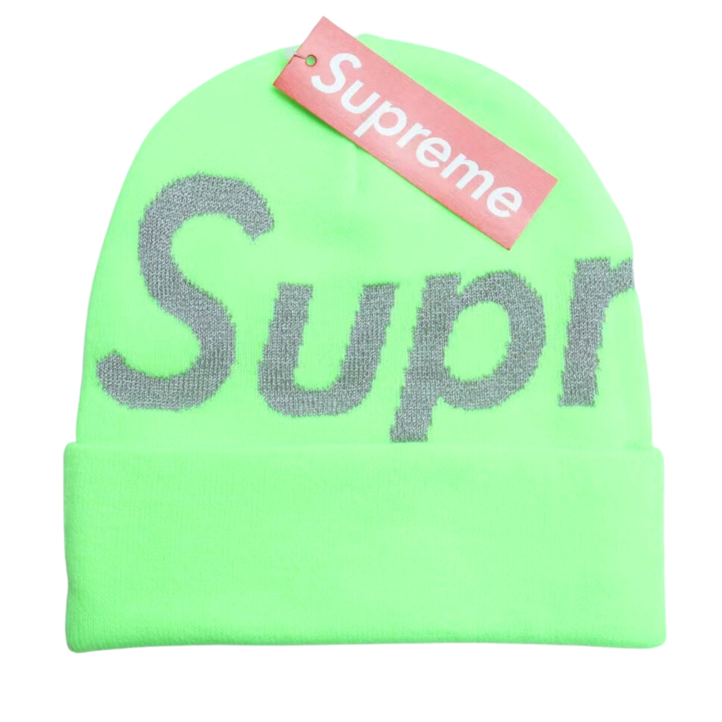 green-supreme-beanie
