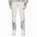 AMIRI White Trousers Cracked Design