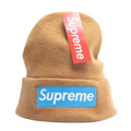 Light Brown New Era Supreme Beanie