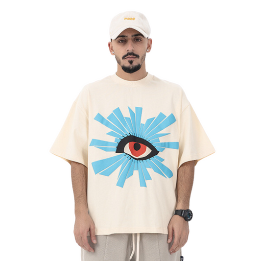 Streetwear Eye Pattern T-shirt