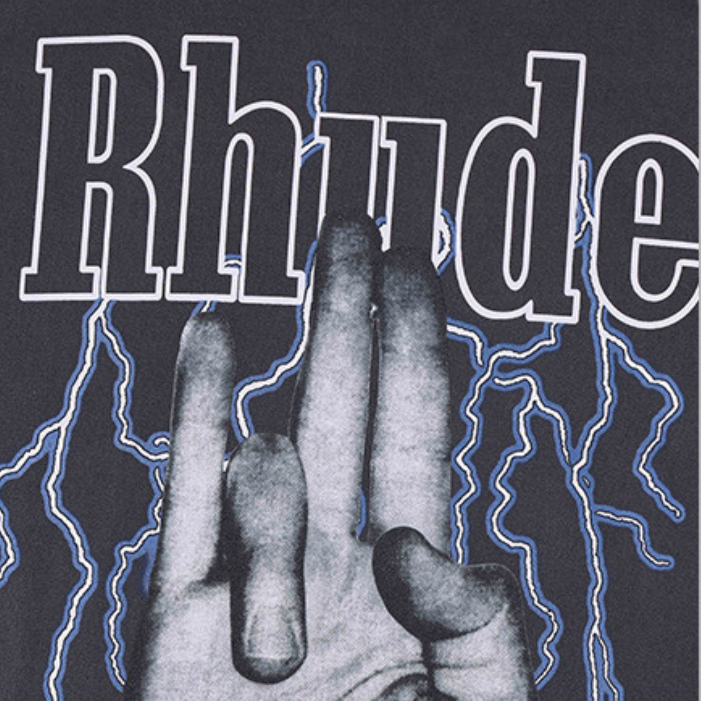 RHUDE Gray Streetwear T-shirt