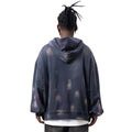 Retro Washed Streetwear Hoodie Back