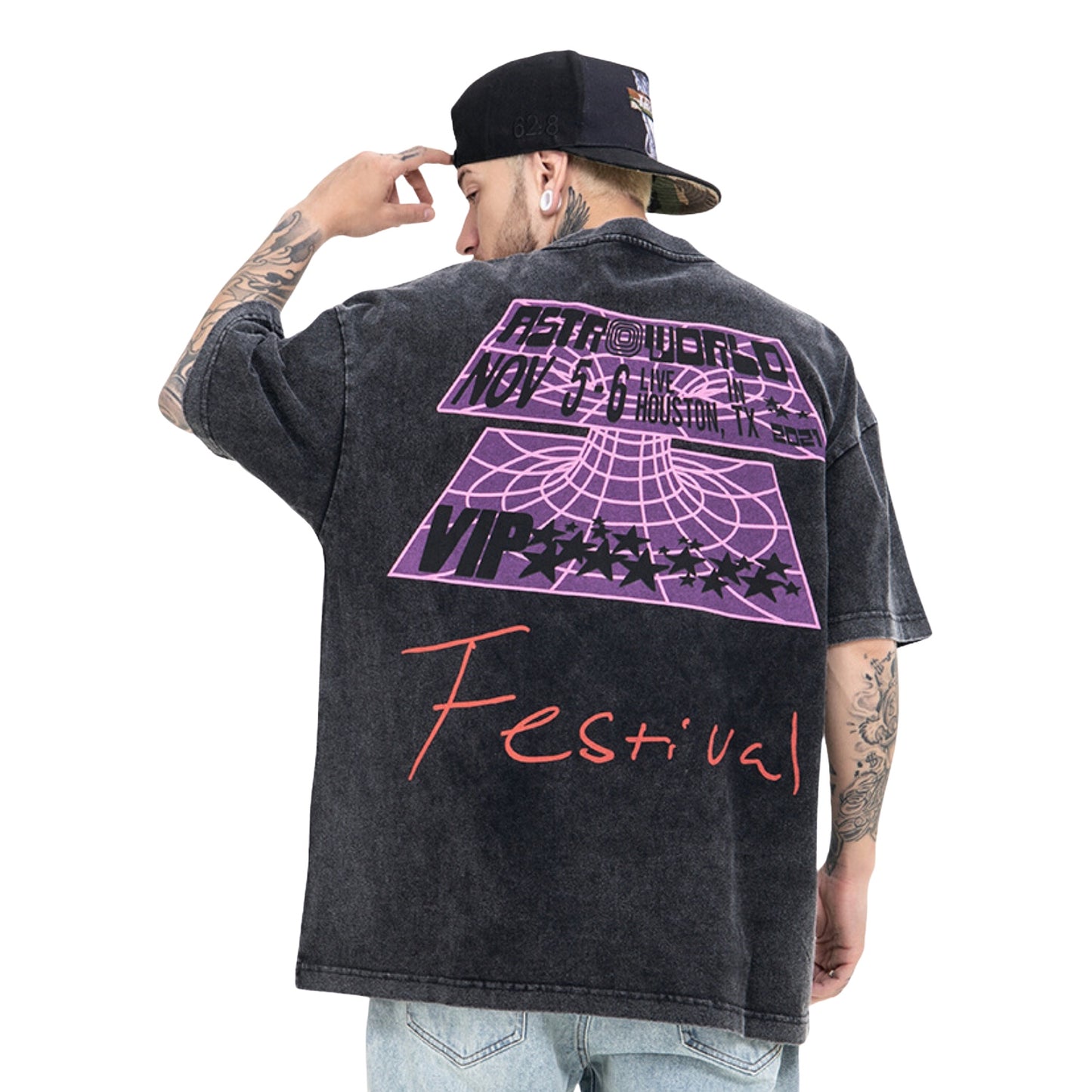 Oversize Astro festival t-shirt