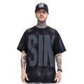 Oversize SIN black streetwear t-shirt