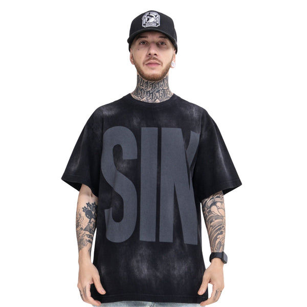 Oversize SIN black streetwear t-shirt