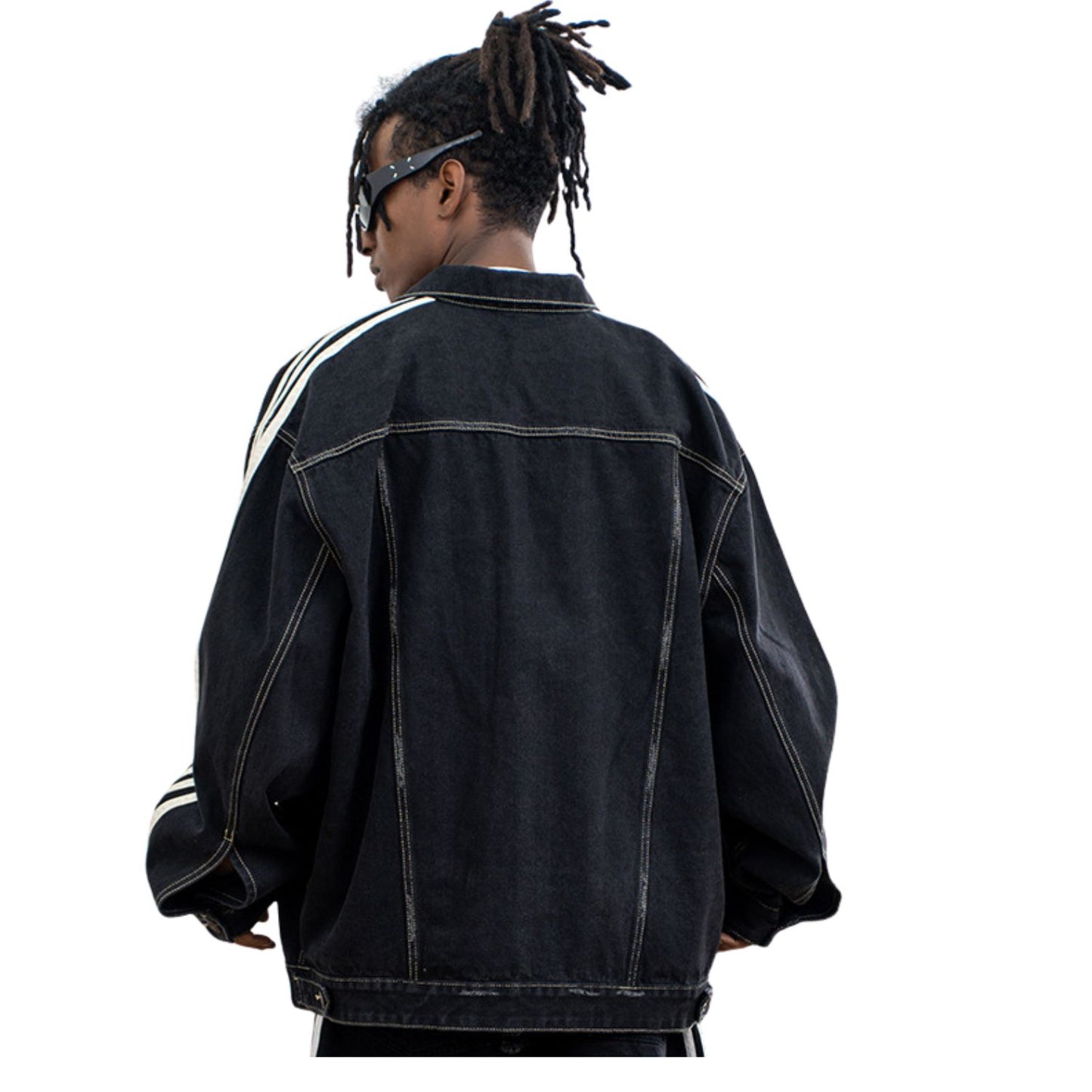 Black Denim Utility Jacket